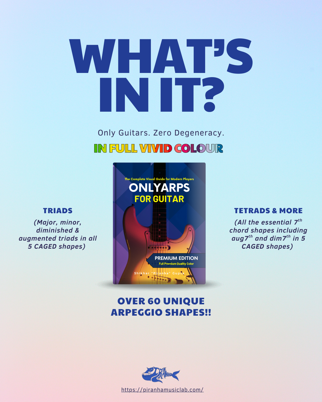 Only Arpeggios for Guitar: The Complete Visual Guide for Modern Players (pdf)